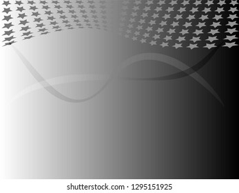 Concept star wavy design. Eps 10 vector background. Gradient mesh included - Vector