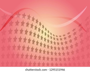 Concept star wavy design. Eps 10 vector background. Gradient mesh included - Vector