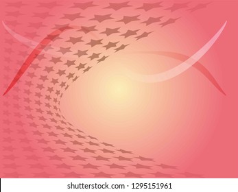 Concept star wavy design. Eps 10 vector background. Gradient mesh included - Vector