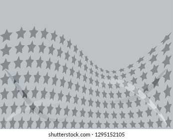 Concept star wavy design. Eps 10 vector background. Gradient mesh included - Vector