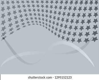 Concept star wavy design. Eps 10 vector background. Gradient mesh included - Vector