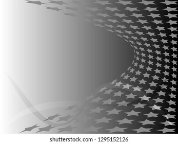 Concept star wavy design. Eps 10 vector background. Gradient mesh included - Vector