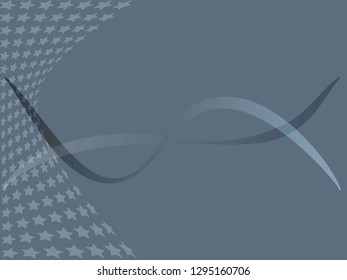 Concept star wavy design. Eps 10 vector background. Gradient mesh included - Vector