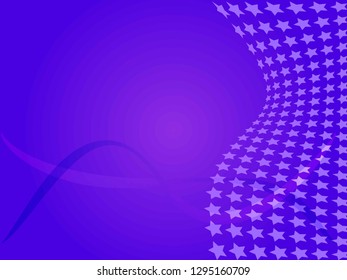 Concept star wavy design. Eps 10 vector background. Gradient mesh included - Vector