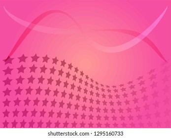 Concept star wavy design. Eps 10 vector background. Gradient mesh included - Vector