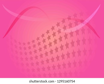 Concept star wavy design. Eps 10 vector background. Gradient mesh included - Vector