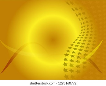 Concept star wavy design. Eps 10 vector background. Gradient mesh included - Vector