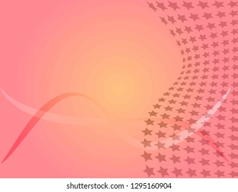 Concept star wavy design. Eps 10 vector background. Gradient mesh included - Vector