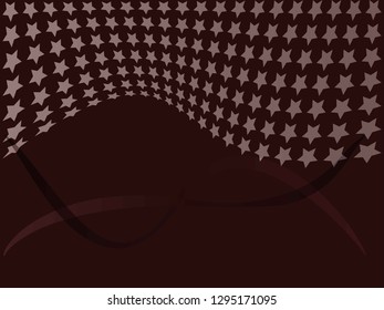Concept star wavy design. Eps 10 vector background. Gradient mesh included - Vector