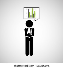 concept stock exchange market graphics growth icon vector illustration eps 10