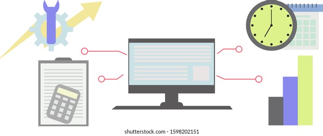the concept of strategy in business, design vector ilustration