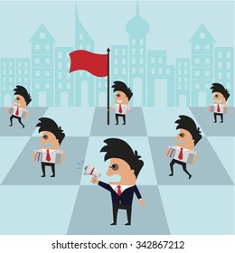 Concept of Strategy of a businessman