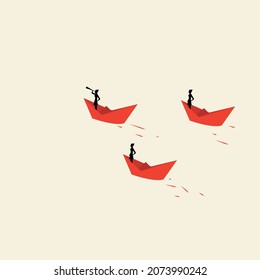 Concept of Strong Independent Woman Solving Problem, Business Support in Minimalist Style,
businessman, problem solving, path to success, leadership. Vector