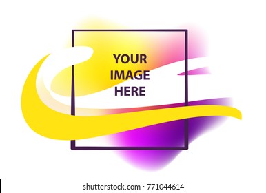 Concept style image for trendy poster, placard, banner, cover, brochure, flyer. 
