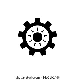 concept sun energy for symbol or logo