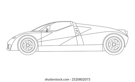 Concept Super Car Speed Vector USA Future Heritage Classic Icon Famous Exhibition Showcar 