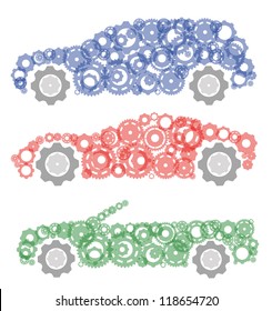 concept, symbolizing the car as a mechanism