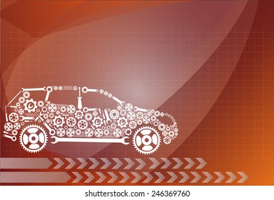 concept, symbolizing the car as a mechanism