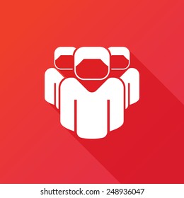 Concept team, union, leadership, group, community. Vector illustration
