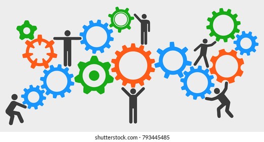 Concept teamwork, staff, partnership - for stock