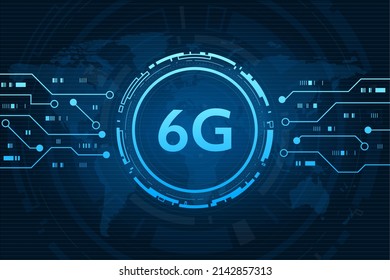 Concept Technology 6g Mobile Network New Stock Vector (Royalty Free ...