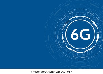 concepto de tecnología 6G red móvil , telecomunicaciones de nueva generación , Internet móvil de alta velocidad,