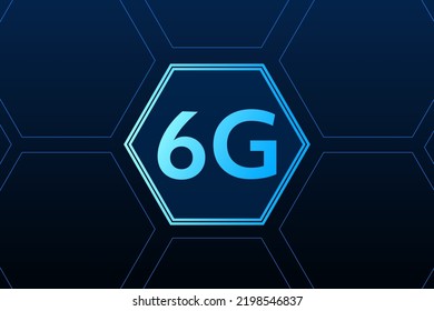 concept of technology 6G mobile network , New generation telecommunication , high-speed mobile Internet,
