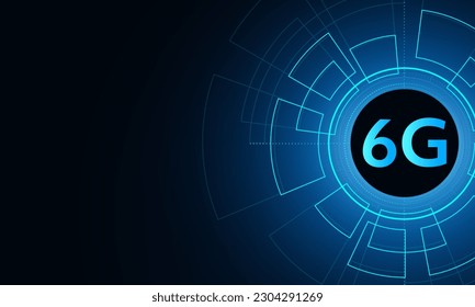 concept of technology 6G mobile network , New generation telecommunication , high-speed mobile Internet,