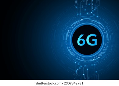 concept of technology 6G mobile network , New generation telecommunication , high-speed mobile Internet,