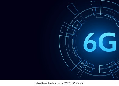 concept of technology 6G mobile network , New generation telecommunication , high-speed mobile Internet,