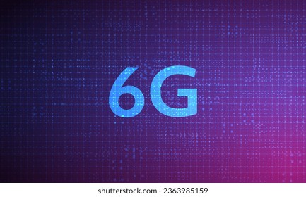 concept of technology 6G mobile network , New generation telecommunication , high-speed mobile Internet,