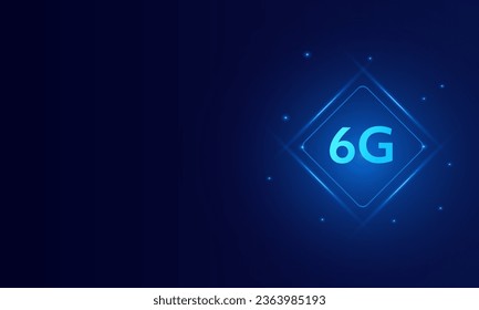 concepto de tecnología 6G red móvil , telecomunicaciones de nueva generación , Internet móvil de alta velocidad,