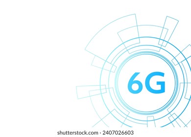 concept of technology 6G mobile network , New generation telecommunication , high-speed mobile Internet,