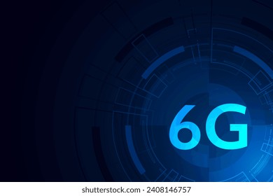concept of technology 6G mobile network , New generation telecommunication , high-speed mobile Internet,
