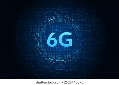 concept of technology 6G mobile network , New generation telecommunication , high-speed mobile Internet,