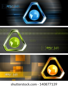Concept technology banners. Vector design eps 10