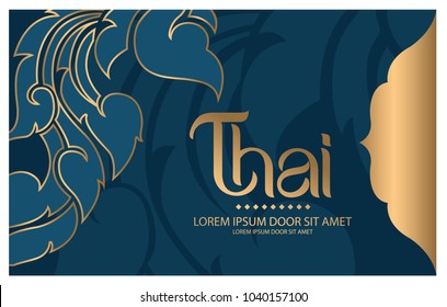 Concept of Thai Art vector designs 