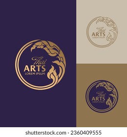 Concepto de diseños vectoriales de arte tailandés 