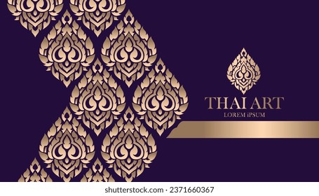 Concept of Thai Art vector designs 