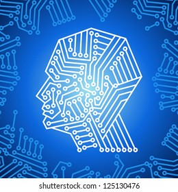 concept of thinking.background with brain