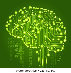 the concept of  thinking.background with brain.the file is saved in AI10 EPS version. This illustration contains a transparency.