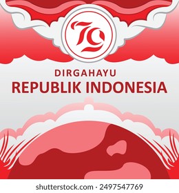 The concept of this design is a congratulations on the independence of Indonesia. Hopefully Indonesia will progress further.