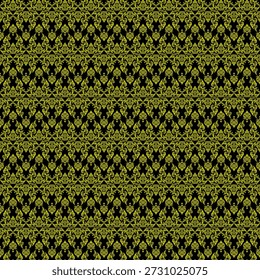 El concepto de este diseño es una exploración de la elegancia real y la artesanía tradicional que se encuentra en las artes decorativas del sudeste asiático. Presenta una repetición densa y rítmica de motivos de filigrana "Lai Thai" o "Kanok", que simbolizan la prosperidad y la protección divina. El uso de una paleta luminosa de tonos dorados contra un lienzo negro profundo crea un efecto de alto contraste y prestigio que refleja el aspecto de los antiguos murales de laca y hojas de oro de palacio. Esta composición representa la continuidad de la identidad cultural a través de una intrincada ornamentación estructurada.
Tema: Maximalismo étnico de lujo y decoración interior regio El tema es la elegancia de oro sagrado, centrándose en una estética rica y opulenta que combina el arte histórico con el atractivo gráfico moderno. Este patrón se inspira en el tejido tradicional de seda y las tallas arquitectónicas de los templos. Es excepcionalmente adecuado para la marca de lujo, tapicería de alta gama, empaques de regalo premium, Fondos de pantalla elegantes para espacios boutique y telones de fondo digitales para servicios de estilo de vida de élite que tienen como objetivo proyectar exclusividad, profundidad histórica y sofisticación artesanal.
