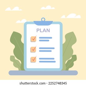 El concepto de lista de tareas pendientes con las tareas completadas correctamente.