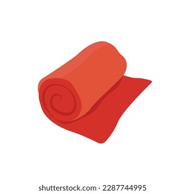 Concept Towels for bathroom bath. A captivating flat vector illustration designed for web use, featuring a vibrant cartoon concept on a white background. Vector illustration.
