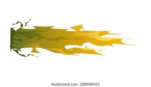 Concept Trace explosion wave spot. This is a flat vector concept cartoon design featuring a trace explosion wave spot, set against a white background. Vector illustration.