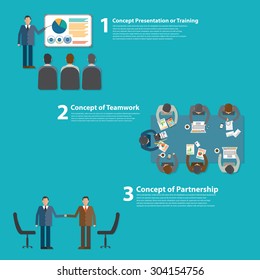 Concept, training, meeting, teamwork, partnership