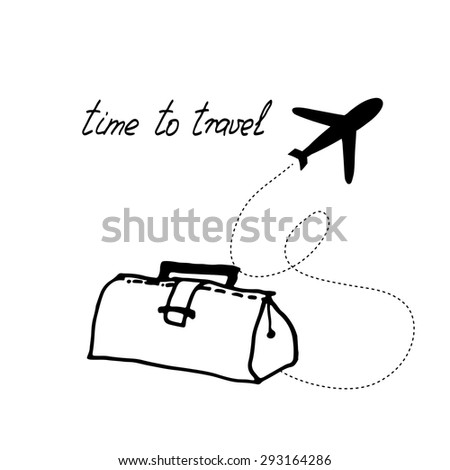 The concept of travel and vacation. time to travel.