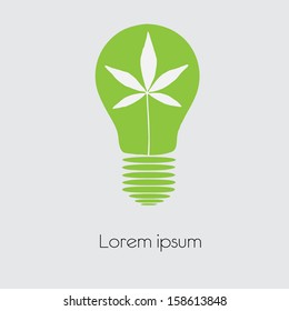  Concept  tree in light bulb symbol of renewable energy 