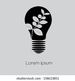  Concept  tree in light bulb symbol of renewable energy 